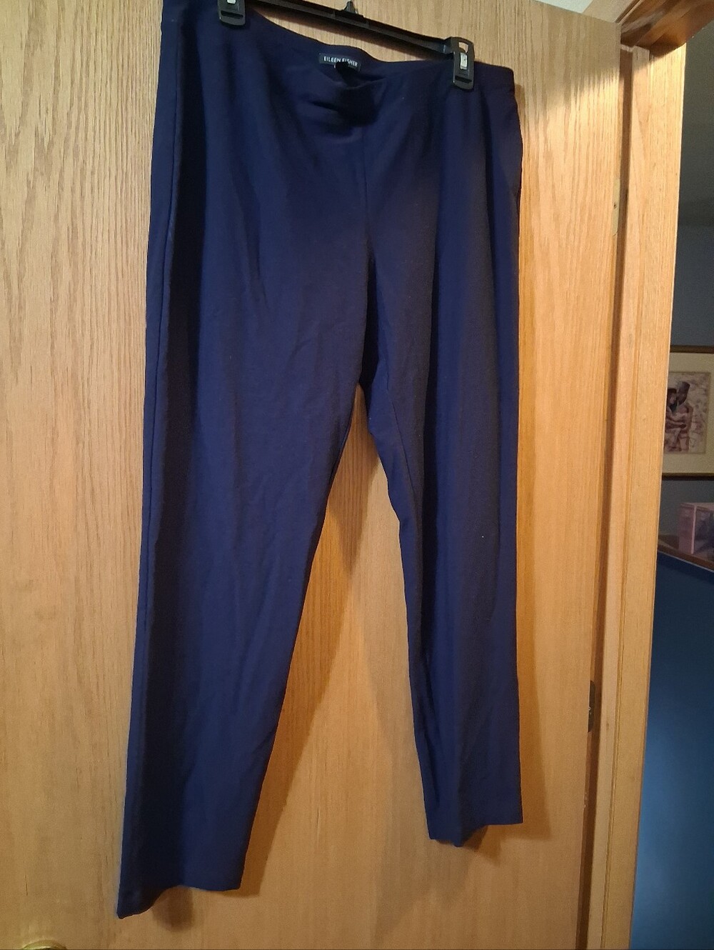Eileen Fisher wrinkle-resistant pullon Ponte  stretch pant, large, 28 inseam